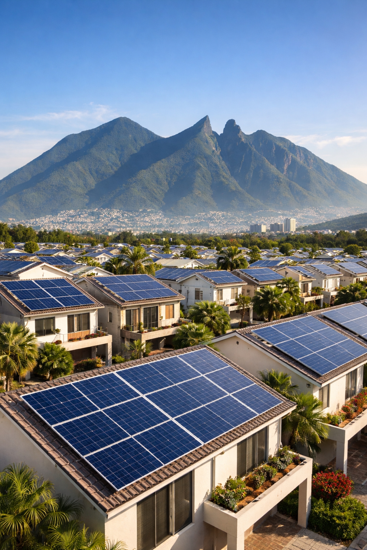 Paneles solares en el norte de México